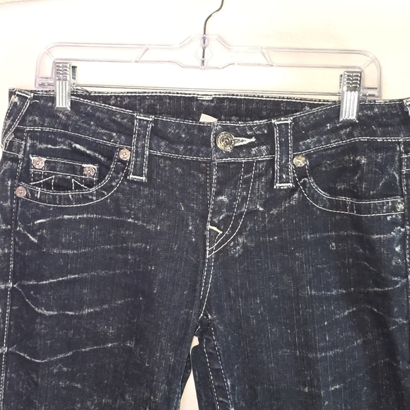 True Religion Skinny Jeans Women’s 29 – Distressed Dark Wash, Made in Mexico - Picture 8 of 11